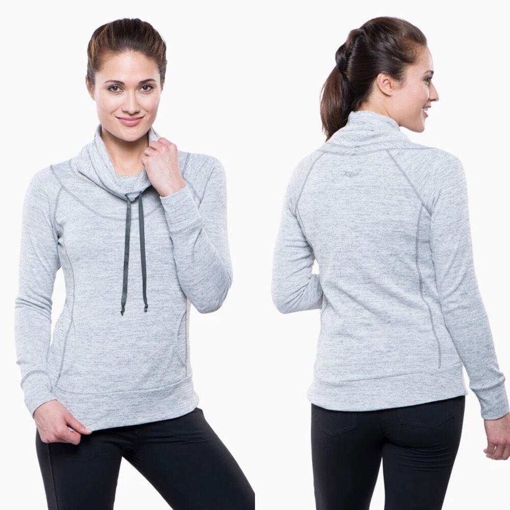 KUHL Gray Cowl Neck LÉA™ PULLOVER large
